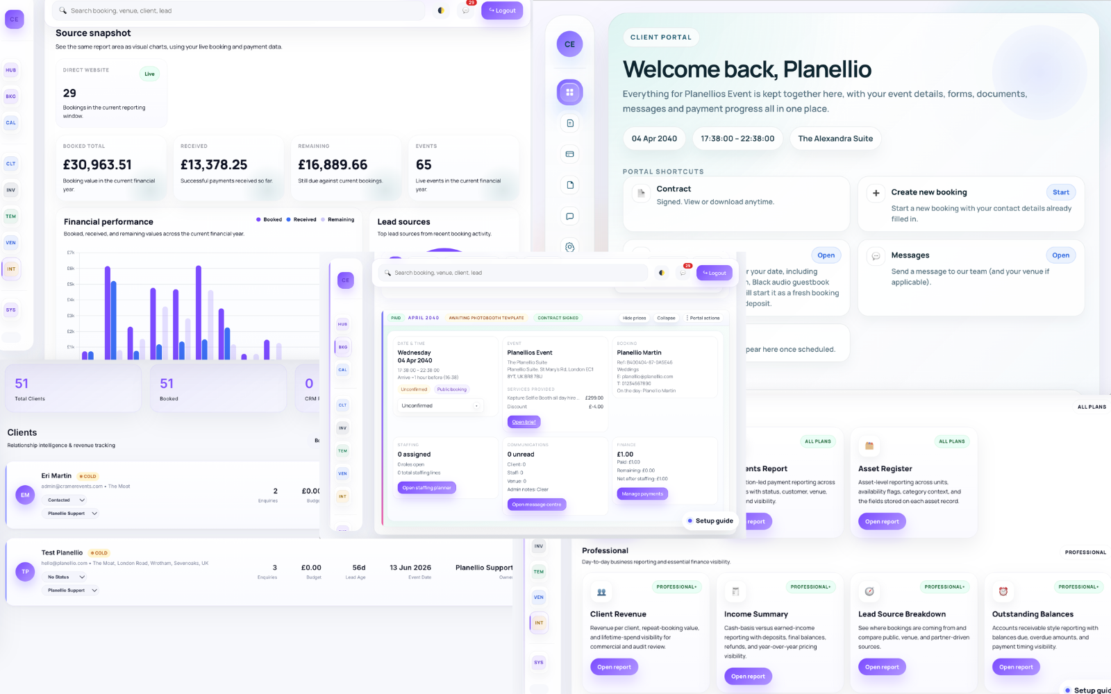 Planellio CRM and operations