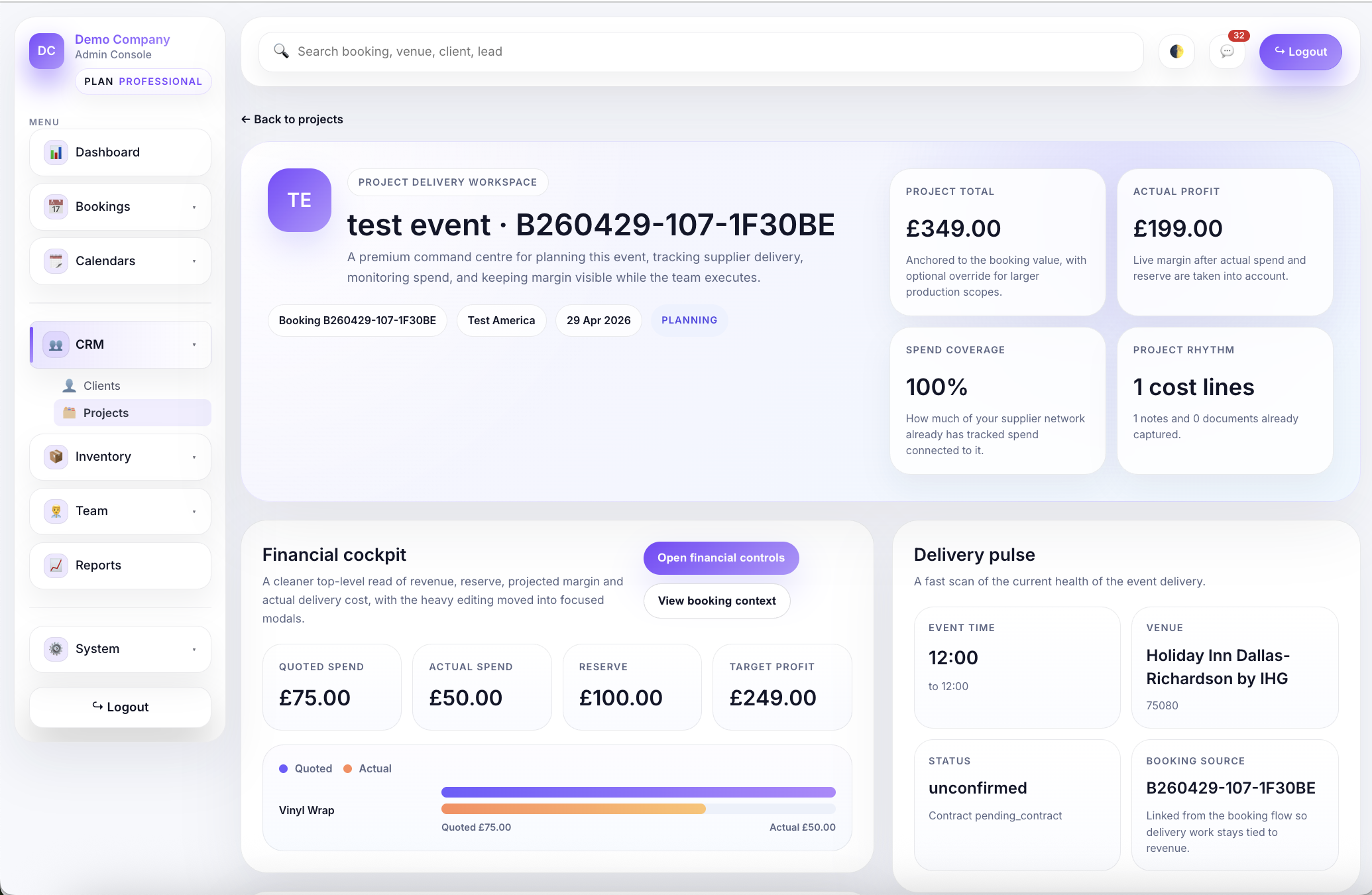 Planellio project management workflow
